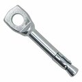 Powers 1/4 x 2in Tie Wire Power-Stud+ SD1 Wedge Expansion Anchors, Carbon Steel Zinc Plated, 100PK POW 7409SD1